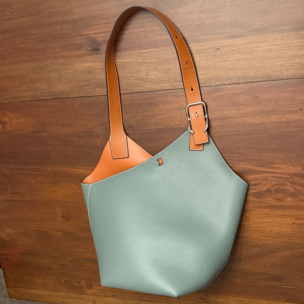 MDBM-Maison de Beaute Marseilles Cholet two-tone leather tote